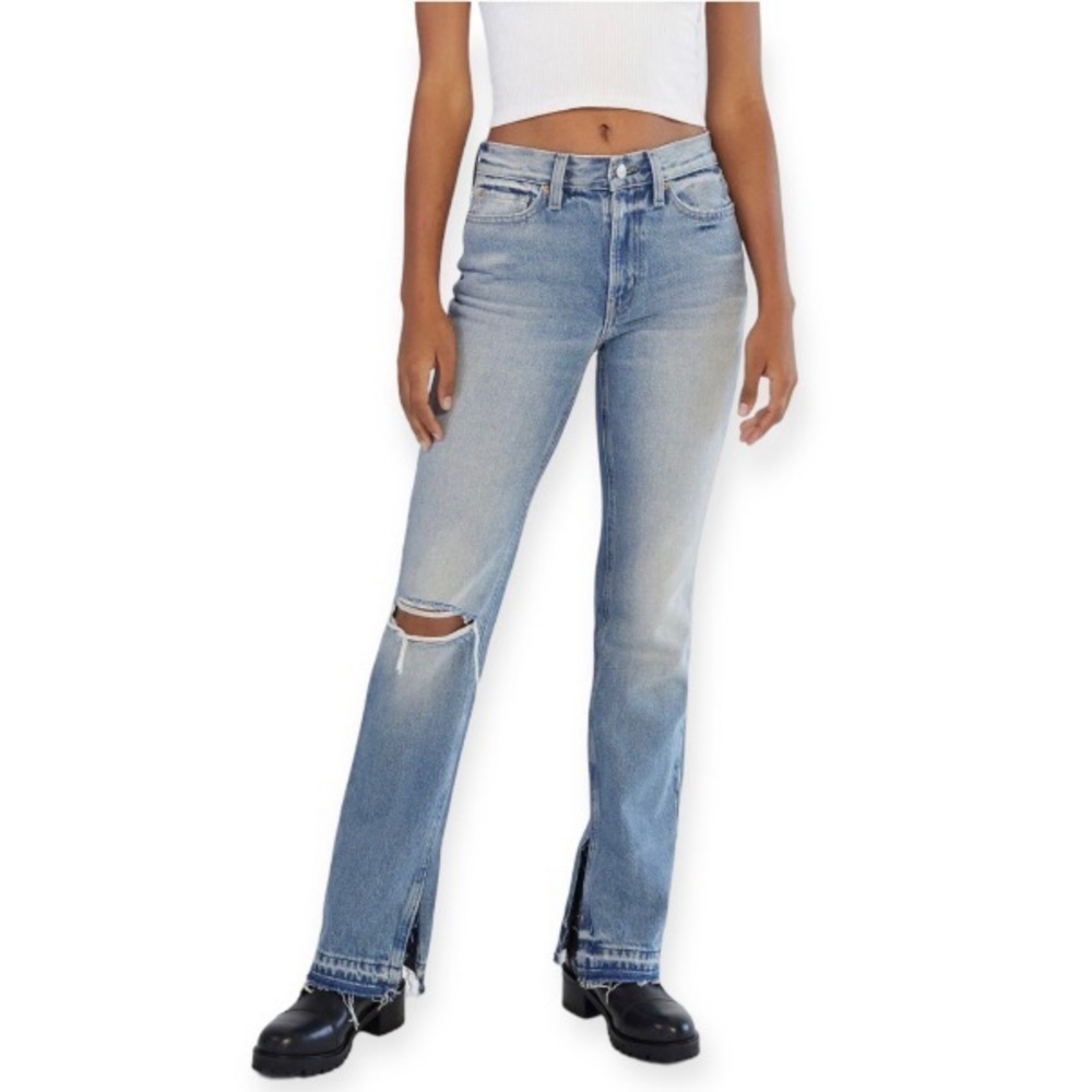 BDG Sz 27 (4) Urban Outfitters Bootcut Release Split Hem Jeans High Rise